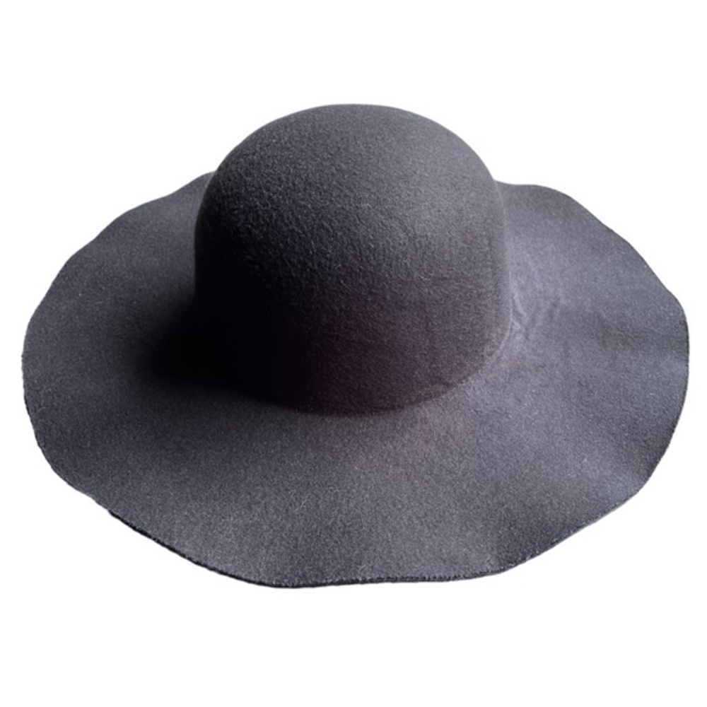 Altar’d State Oversized Black Floppy Hat Wool Blend